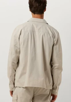 zand pure path overshirt shirt with front zipper and chest pockets