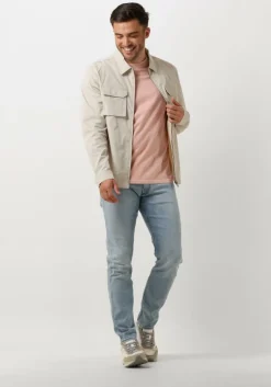 zand pure path overshirt shirt with front zipper and chest pockets