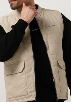 zand purewhite bodywarmer light padded bodywarmer