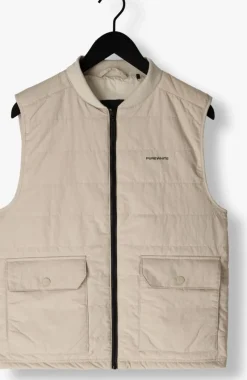 zand purewhite bodywarmer light padded bodywarmer