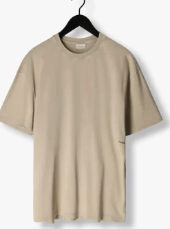 zand purewhite t-shirt tshirt with small front logo at side and big back print