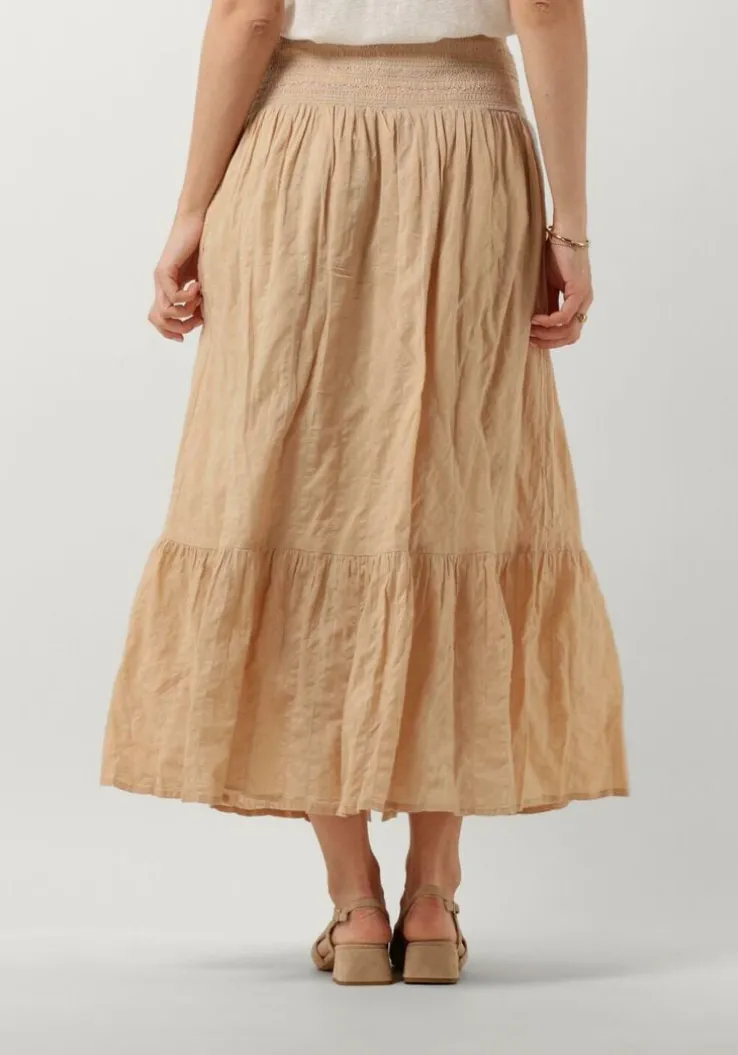 zand ruby tuesday maxirok sali long skirt with smock waistband and full placket