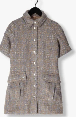 zand second female mini jurk lilje dress