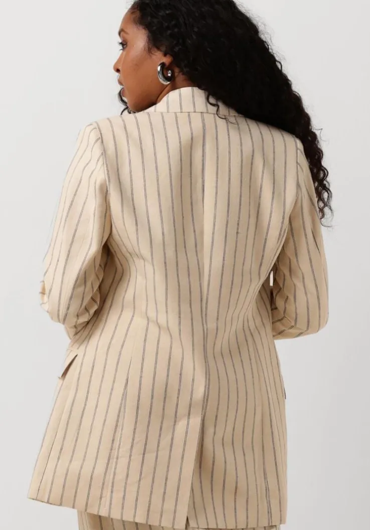 zand selected femme blazer slfhilda ls fitted blazer pin stripe