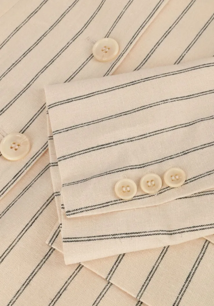 zand selected femme blazer slfhilda ls fitted blazer pin stripe