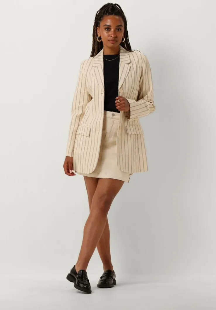 zand selected femme blazer slfhilda ls fitted blazer pin stripe