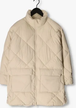 zand selected femme gewatteerde jas heidi puffer jacket