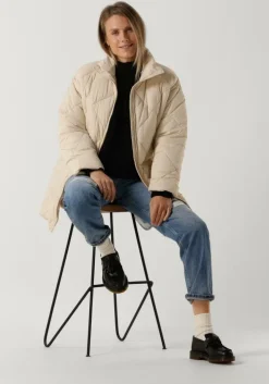 zand selected femme gewatteerde jas heidi puffer jacket