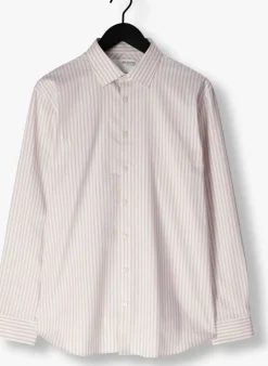 zand selected homme klassiek overhemd slhslim-performance shirt ls noos