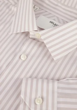 zand selected homme klassiek overhemd slhslim-performance shirt ls noos