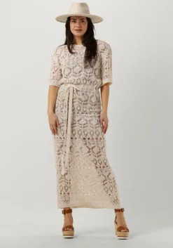 zand semicouture maxi jurk cyrilla dress