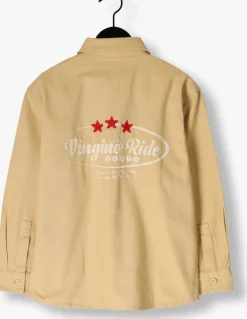 zand vingino casual overhemd quinten