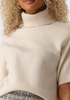 zand y.a.s. trui yasemila 2/4 roll neck knit pullover s.