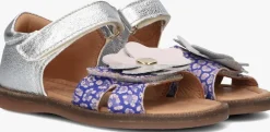 zilveren bisgaard platte sandalen 70274