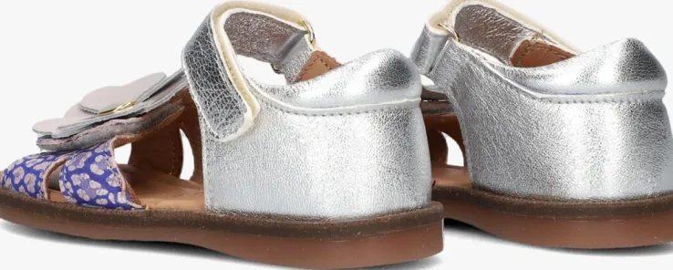 zilveren bisgaard platte sandalen 70274