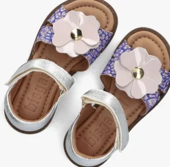 zilveren bisgaard platte sandalen 70274