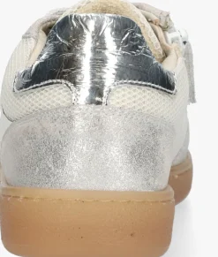 zilveren braqeez lage sneakers gaia gum