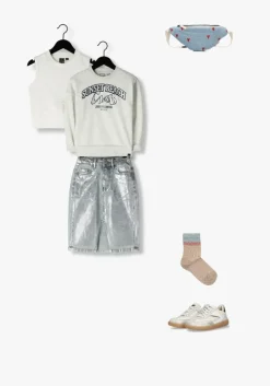 zilveren braqeez lage sneakers gaia gum