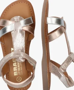 zilveren braqeez sandalen stella sun