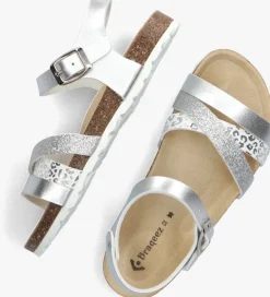 zilveren braqeez sandalen saar spain