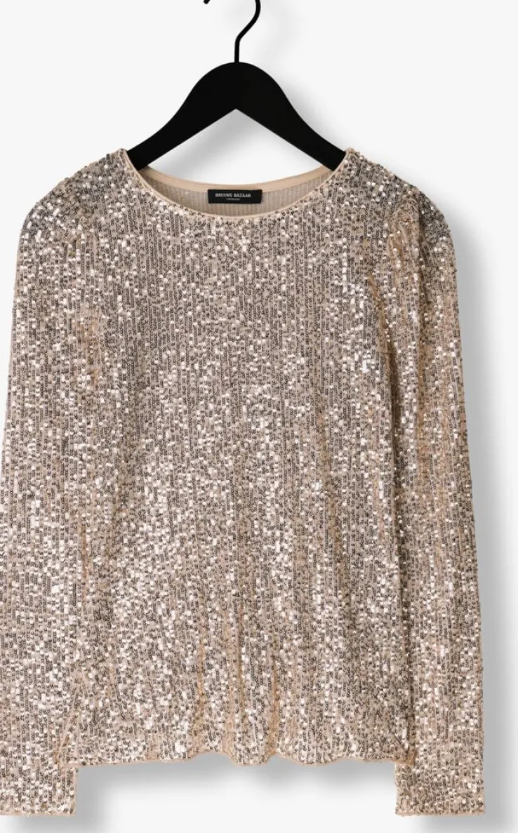 zilveren bruuns bazaar tops & t-shirts ilex round neck