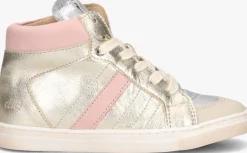 zilveren clic! hoge sneakers 21119