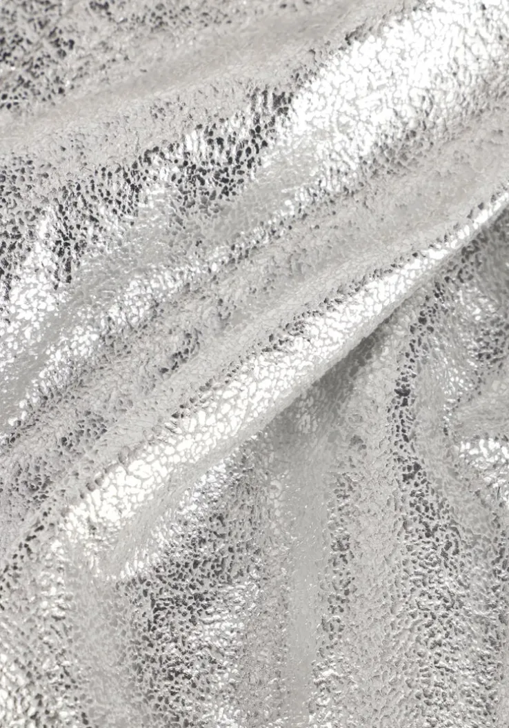 zilveren co'couture korte broek phoebe crackle short