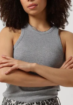 zilveren co'couture top sahara glitter tank top