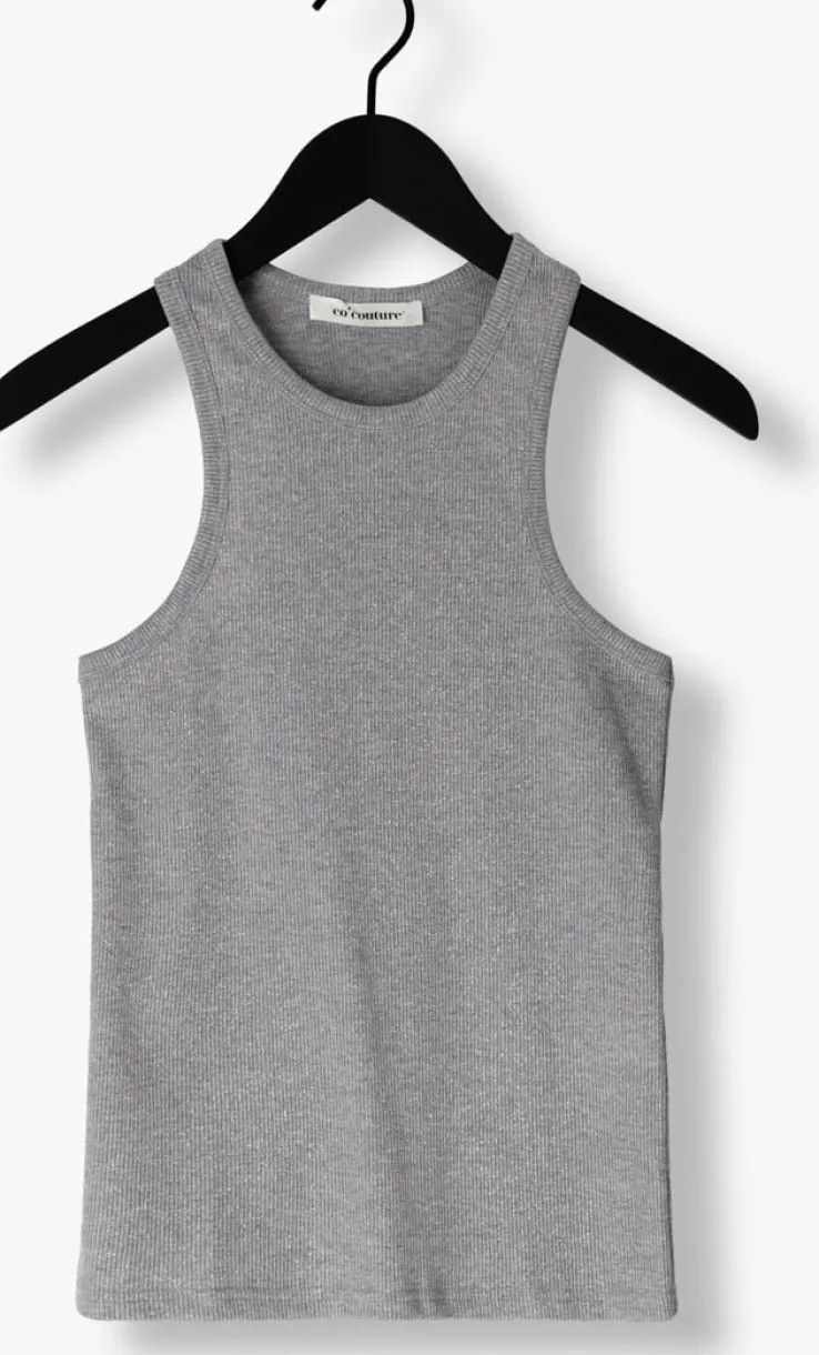 zilveren co'couture top sahara glitter tank top