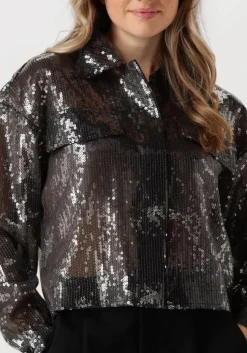 zilveren copenhagen muse blouses cmtrucker-jacket