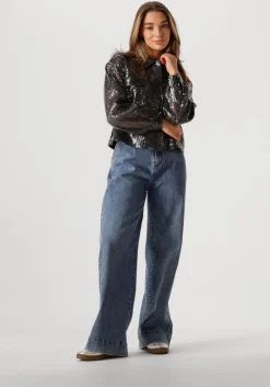 zilveren copenhagen muse blouses cmtrucker-jacket