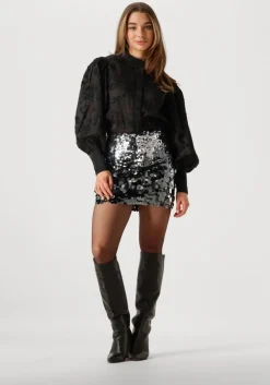 zilveren copenhagen muse minirok cmsequince-skirt