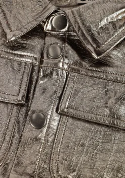 zilveren daily7 gilet metallic gilet