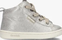 zilveren develab hoge sneakers 44400