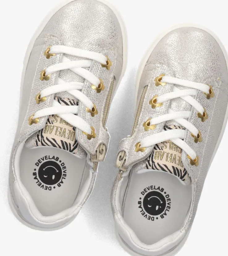 zilveren develab lage sneakers 44708