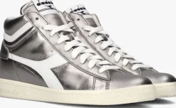 zilveren diadora hoge sneakers game l high metallic wn