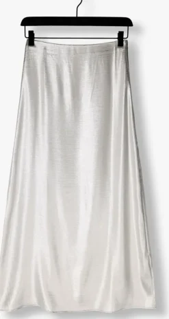 zilveren edited maxirok silva skirt