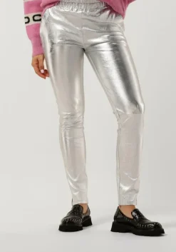 zilveren est'seven legging est’chino stretch leather