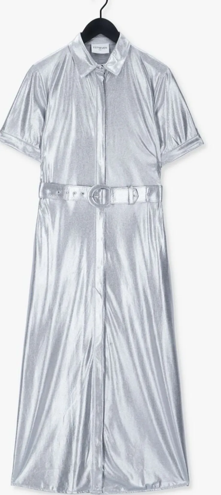 zilveren est'seven maxi jurk dress to impress