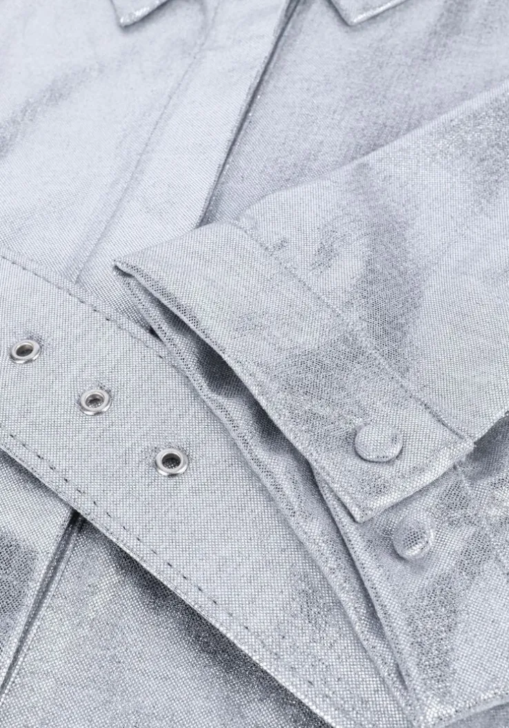 zilveren est'seven maxi jurk dress to impress