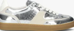 zilveren floris van bommel lage sneakers sfw-10096