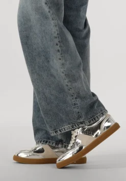 zilveren floris van bommel lage sneakers sfw-10096