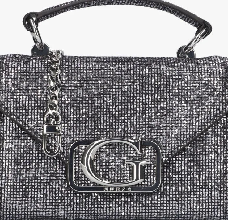 zilveren guess schoudertas zalina