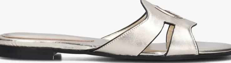 zilveren guess slippers ciella