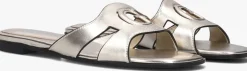 zilveren guess slippers ciella