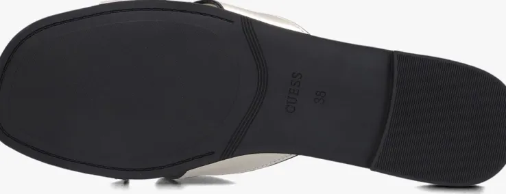 zilveren guess slippers ciella