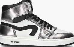zilveren hip hoge sneakers h1765_