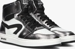 zilveren hip hoge sneakers h1765_