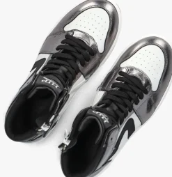 zilveren hip hoge sneakers h1765_