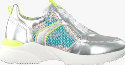 zilveren hip lage sneakers h1274